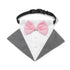 Dog Wedding Bandana Scarf with Bow Ties