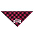 Funny Cute Plaid Dog Scarf for Pet Birthday