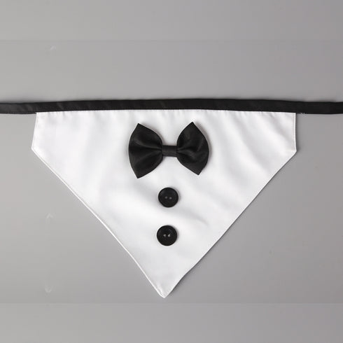 Dog Wedding Bandana Bow Tie Design Scarf