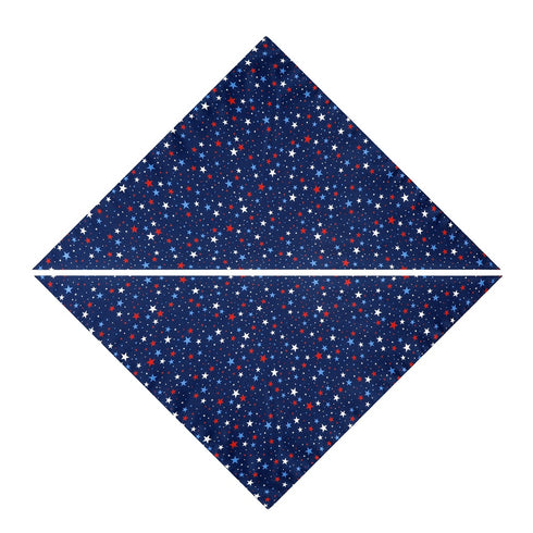 Memorial Day American Flag Dog Triangle Bibs