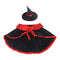 Dog Cat Vampire Cloak and Wizard Hat