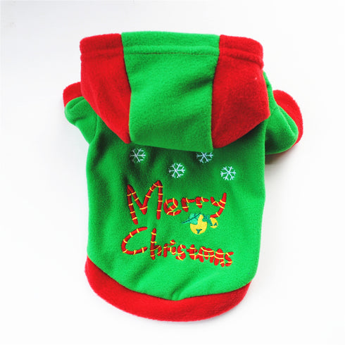 Puppy Christmas Pet Santa Claus Suit