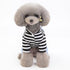 Dog Jumpsuit Striped Soft Puppy Pajamas