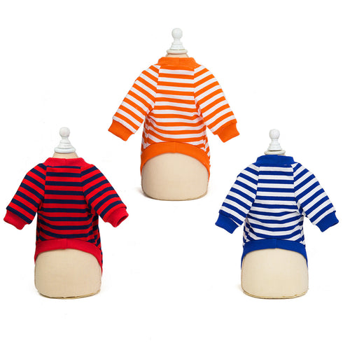 Dog Clothes Striped T-Shirt for Small Dogs