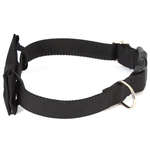 Formal Black Pet Bowtie Collar