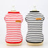 Colorful Dog Vest Dog Striped T-Shirt