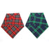 Washable Dog Bandanas Square Plaid Printing
