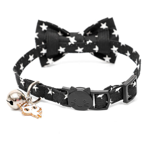 Cat Collar Bow Tie with Bell Small Dog Pets