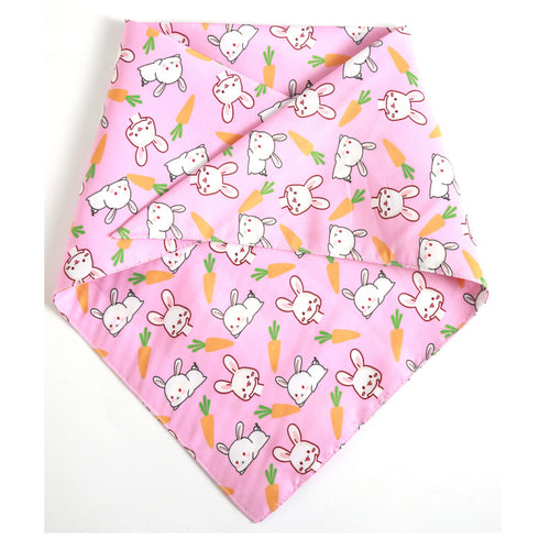 Cute Rabbit Dog Scarf Triangle Bibs