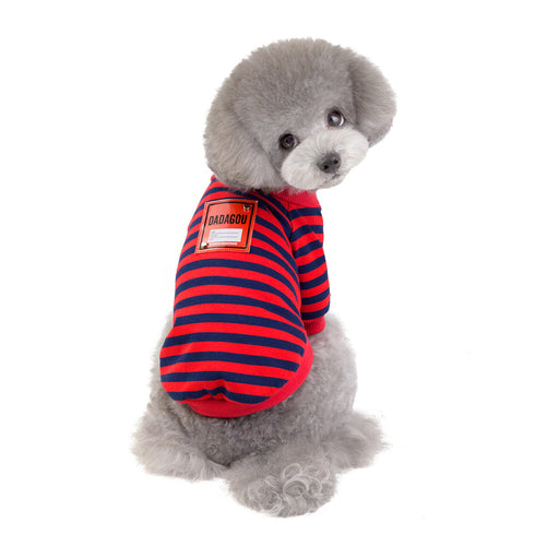 Dog Clothes Striped T-Shirt for Small Dogs