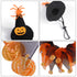 Funny Cat Halloween Cool Pumpkin Collar and Hat