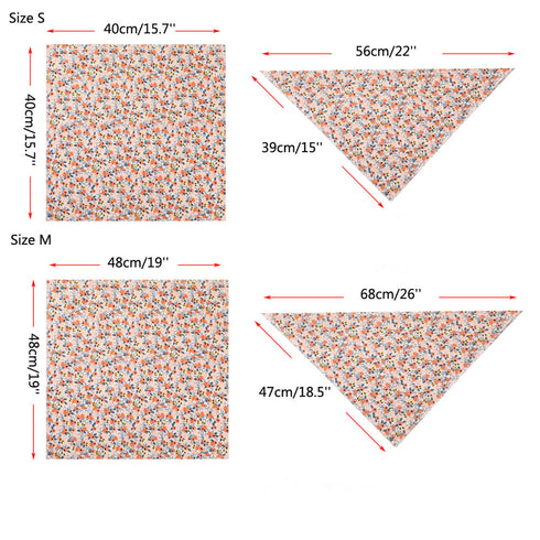 Dog Bandanas Flower Dog Scarf Bibs