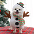 Christmas Pet Cute Dog Snowman Costume