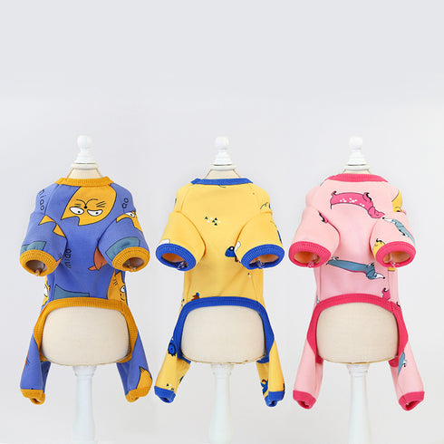 Winter Soft Material Stretchable Dog Pajamas