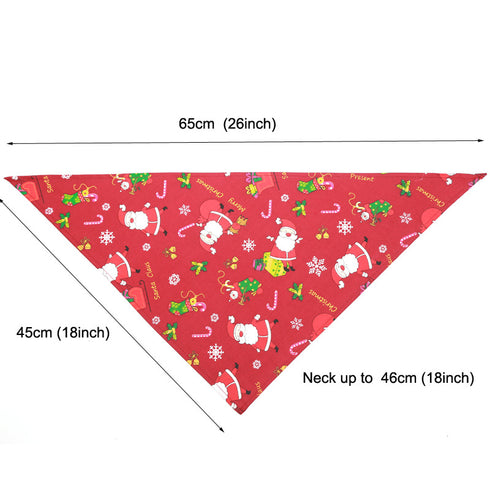 Dog Bandanas Christmas Triangle Bibs