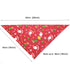 Dog Bandanas Christmas Triangle Bibs