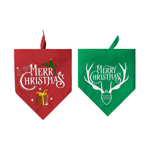 Christmas Costume for Puppies Dog Bandanas