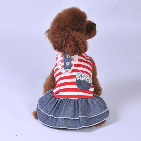 Elegant Princesss Camisole Dress for Small Dog