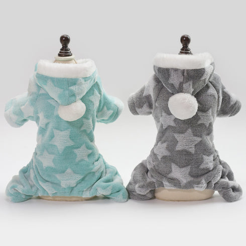 Pet Jumpsuit Dogs Star Flannel Pajamas