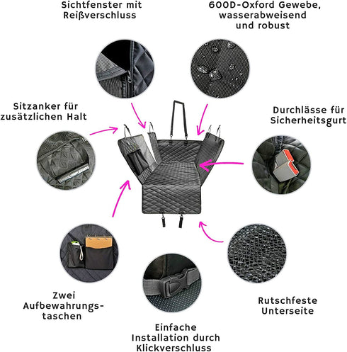 Dog Back Seat Cover Protector