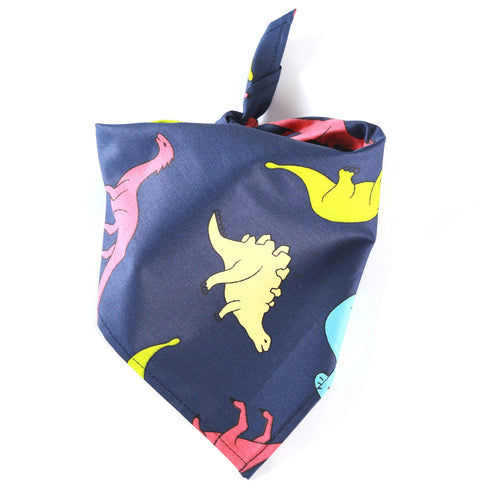 Dog Dinosaur Bandanas Birthday Scarf for Pet