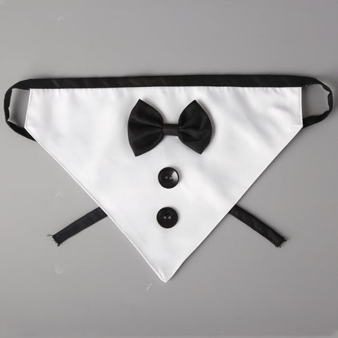 Dog Wedding Bandana Bow Tie Design Scarf