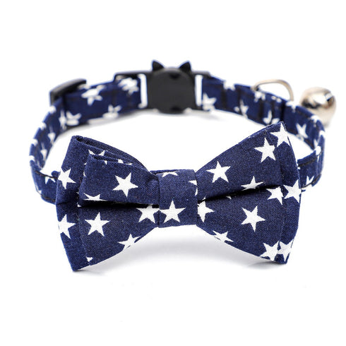 Cat Collar Bow Tie with Bell Small Dog Pets