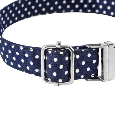 Dot Dog and Cat Collar with Bowtie