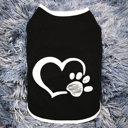 Pullover Black White Vests for Small Dogs