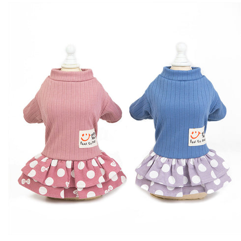 Spring Dots Tutu Puppy Dress
