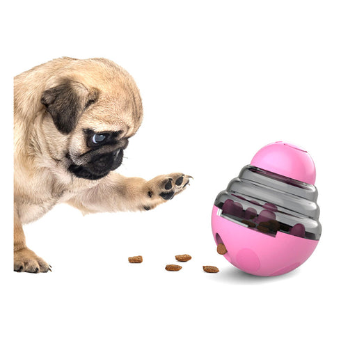 Tumbler Dog Treats Adjustable Leaky Holes Training Toy