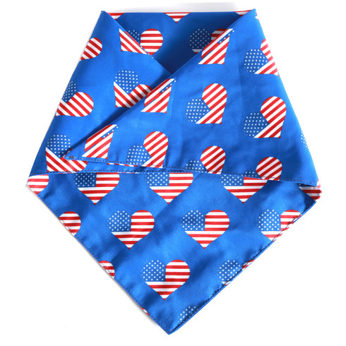 American Flag Scarf Dog Bandana for Girl or Boy
