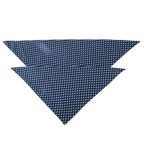 Dog Scarf Blue White Star Dog Bandanas