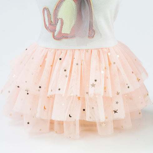 Dog Princess Dress with Rabbit Lace Gauze Skirt
