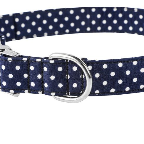 Dot Dog and Cat Collar with Bowtie