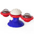 Windmill Cat Toy Built-in Rotating Led Light and Suction Cup Base