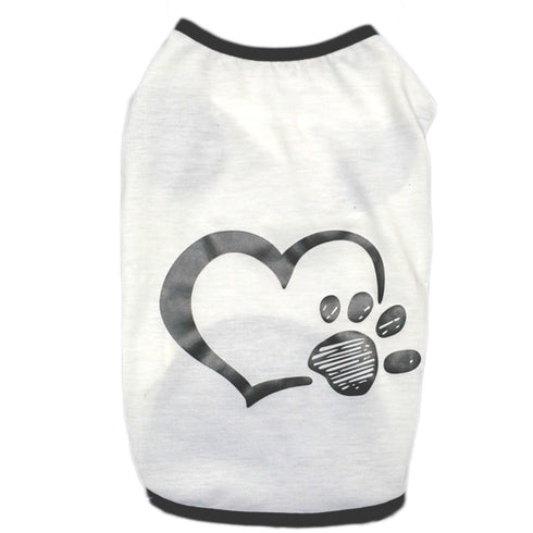 Pullover Black White Vests for Small Dogs