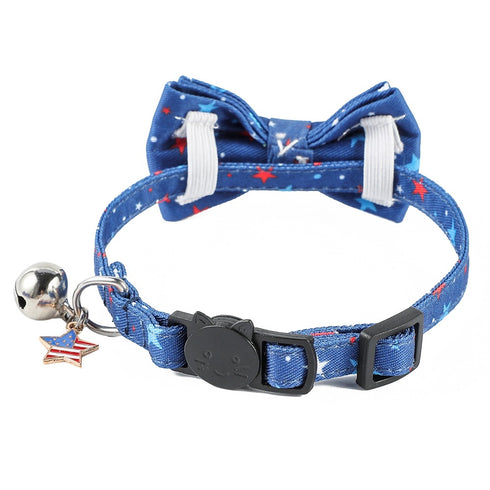Cat Collars Bow Tie 4th of July Independence Day