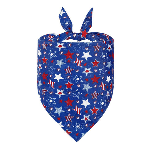 Memorial Day American Flag Dog Triangle Bibs