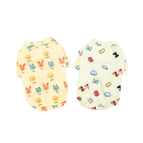 Cute Animal Puppy Shirts Dog Clothes