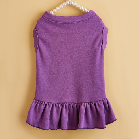 Soft Blank Dog Skirt Puppy Shirts Pet Dress