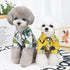 Dog Shirt Summer Seabeach Vest Hawaii Shirt