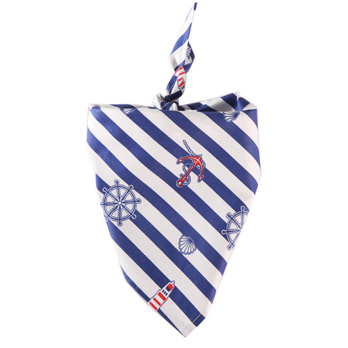 Washable Dog Sailboat Bandanas
