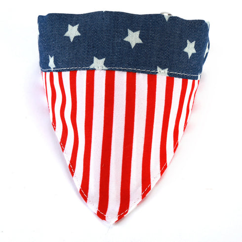 Cute American Flag Dog Bandana