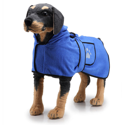 Dog Bathrobe Towel Pet Drying Robes