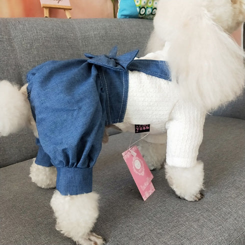 Pet Jeans Blue Strap Overall Dress