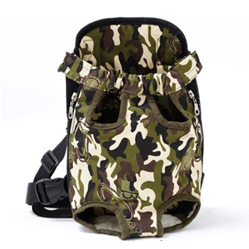Front Legs Out Dog Carrier Adjustable Backpack