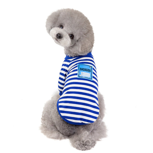 Dog Clothes Striped T-Shirt for Small Dogs