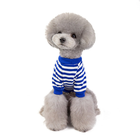 Dog Clothes Striped T-Shirt for Small Dogs