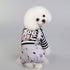 Dog Jumpsuit Striped Soft Puppy Pajamas